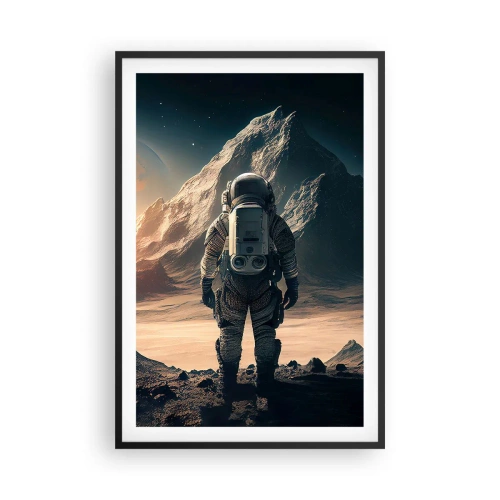 Poster in een zwarte lijst - Nieuwe uitdaging - 61x91 cm