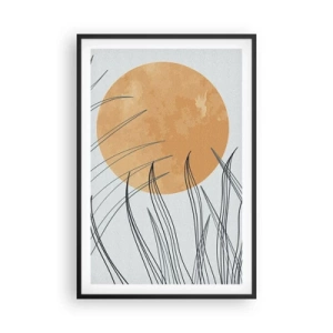 Poster in een zwarte lijst - Altijd naar de zon - 61x91 cm
