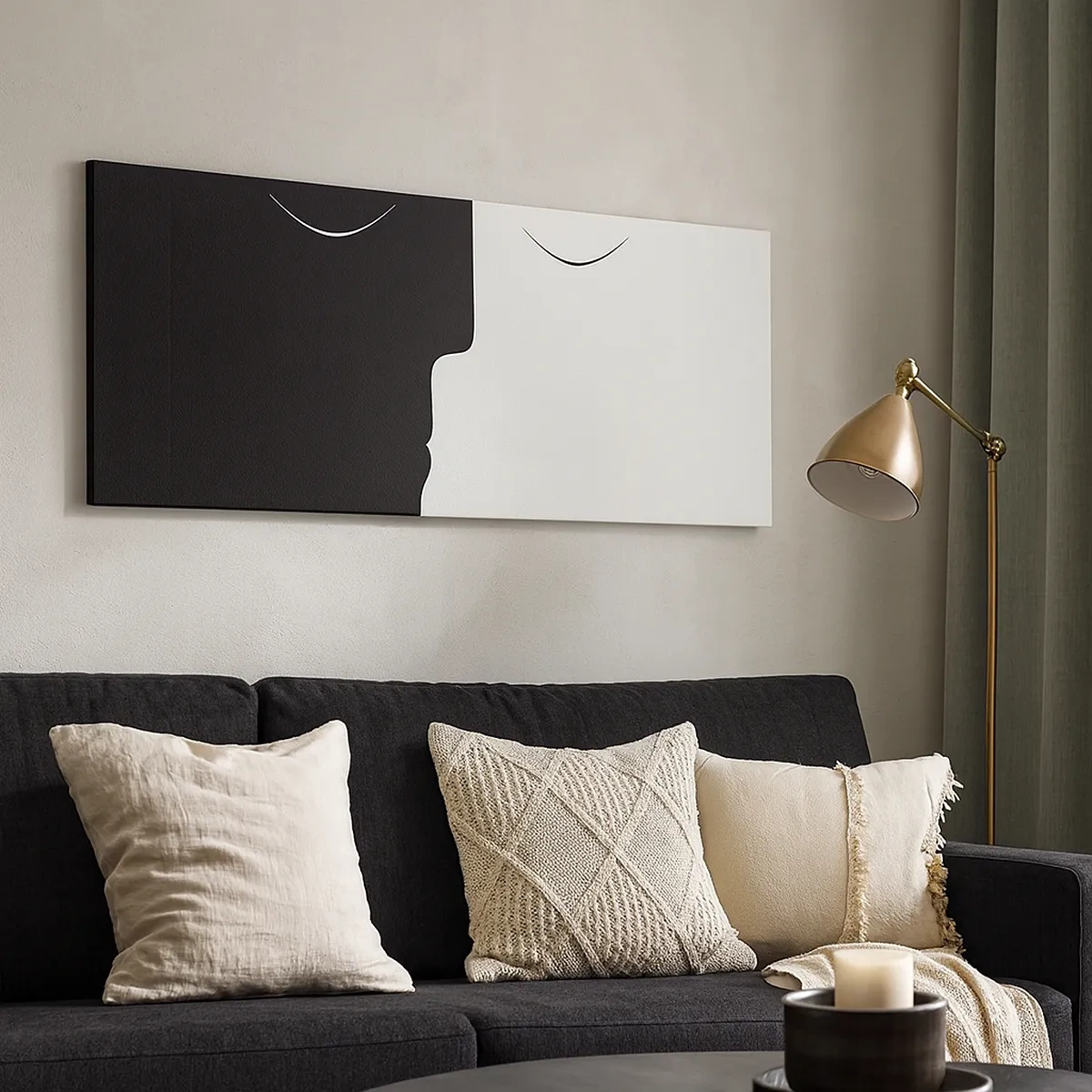 Schilderen op canvas - Eenheid van tegenstellingen - 30x30 cm