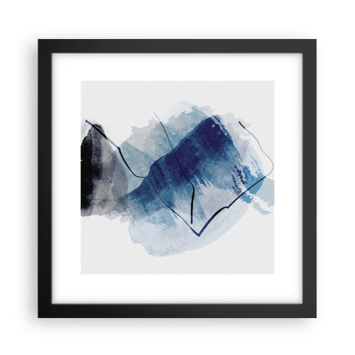 Poster in een zwarte lijst - Ijsberg - 30x30 cm