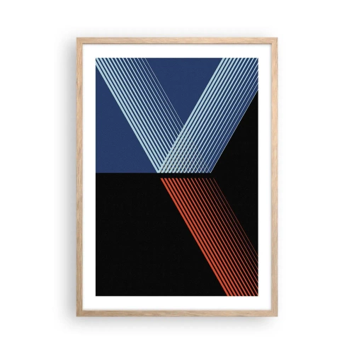 Een poster in een licht eiken lijst - Een eenvoudig verhaal - 50x70 cm