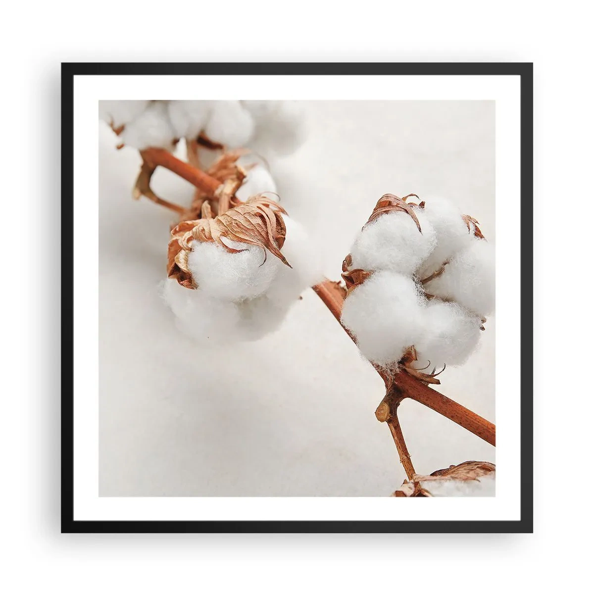 Poster in een zwarte lijst - Gewoon een knuffel - 60x60 cm