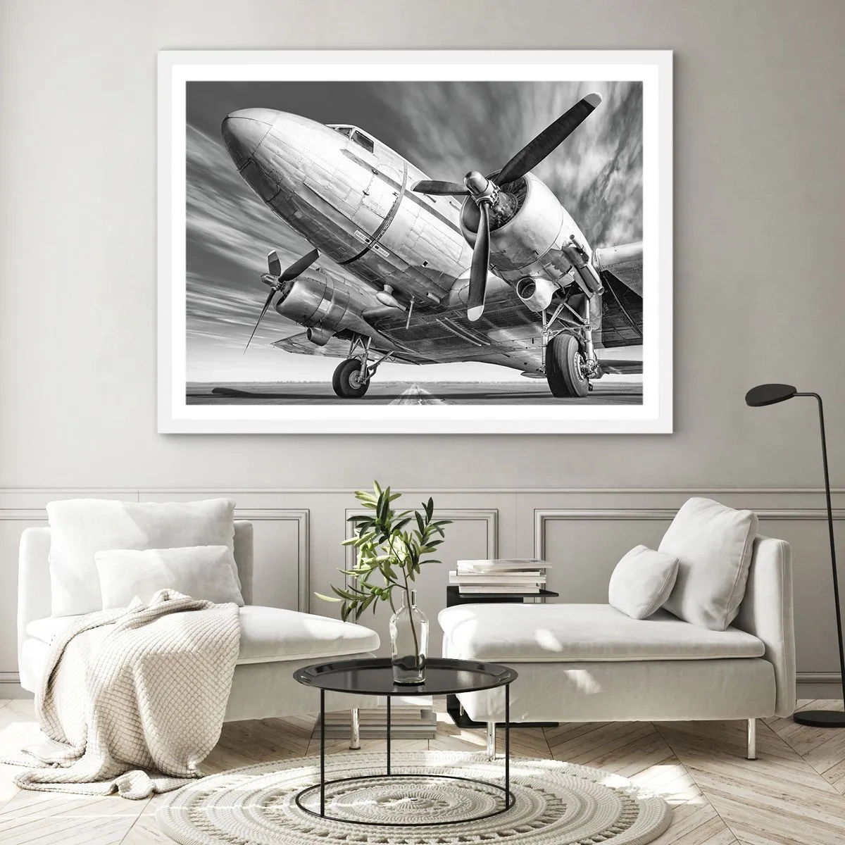 Poster in een witte lijst - Altijd klaar om te vliegen - 40x30 cm