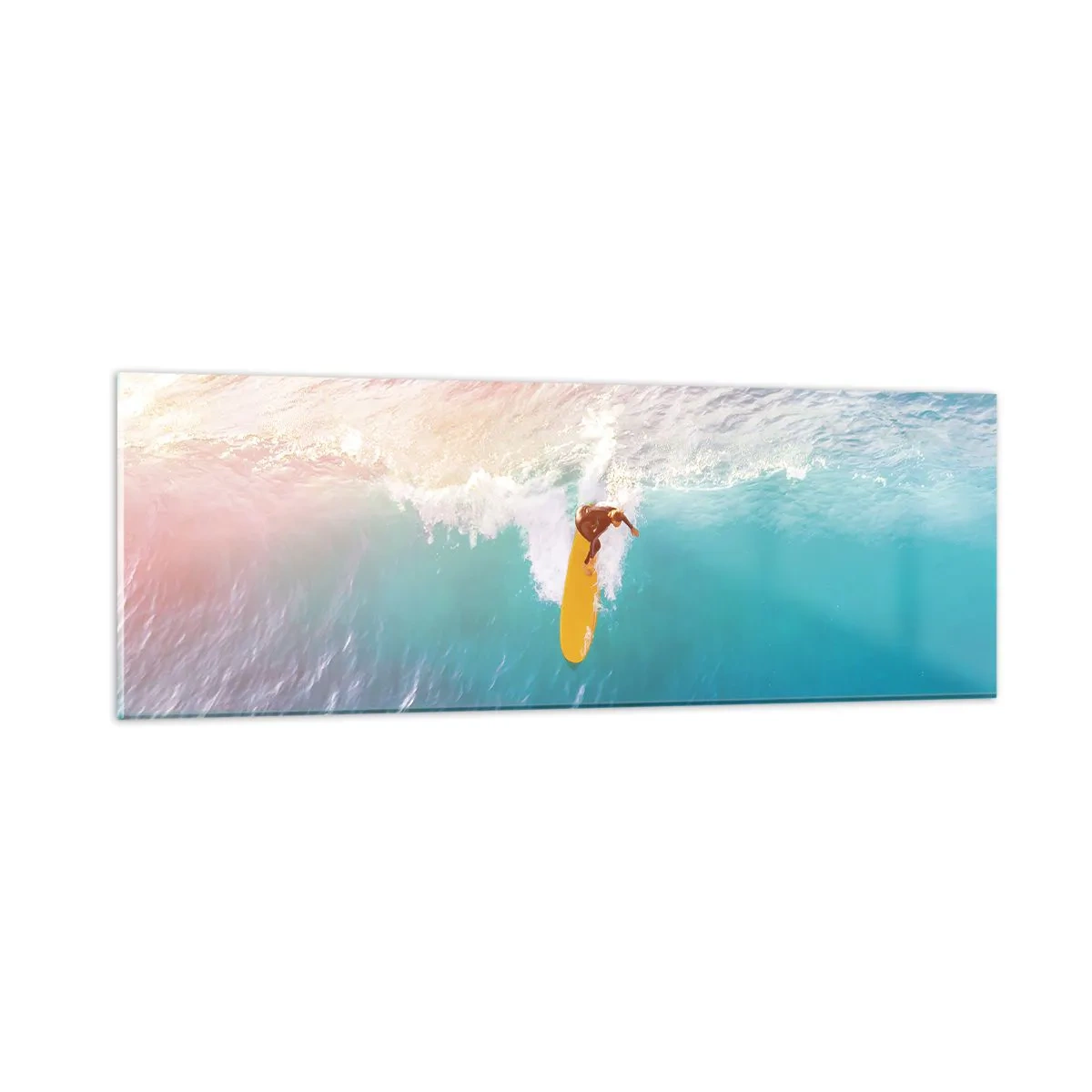 Schilderen op glas - De oceaanruiter - 90x30 cm