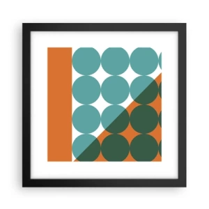 Poster in een zwarte lijst - Omhoog en diagonaal - 30x30 cm