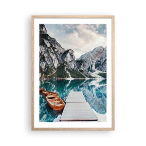 Een poster in een licht eiken lijst - We zullen je schoonheid laten zien - 50x70 cm