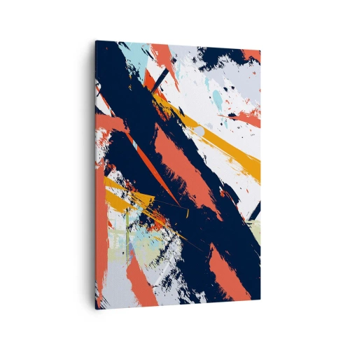 Schilderen op canvas - Dynamische compositie - 70x100 cm