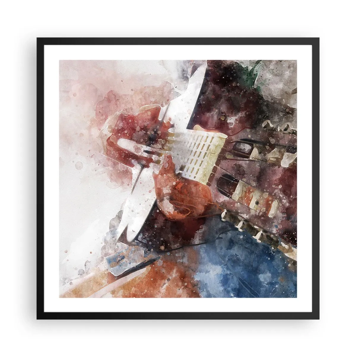 Poster in een zwarte lijst - En wat vind je ervan? - 60x60 cm