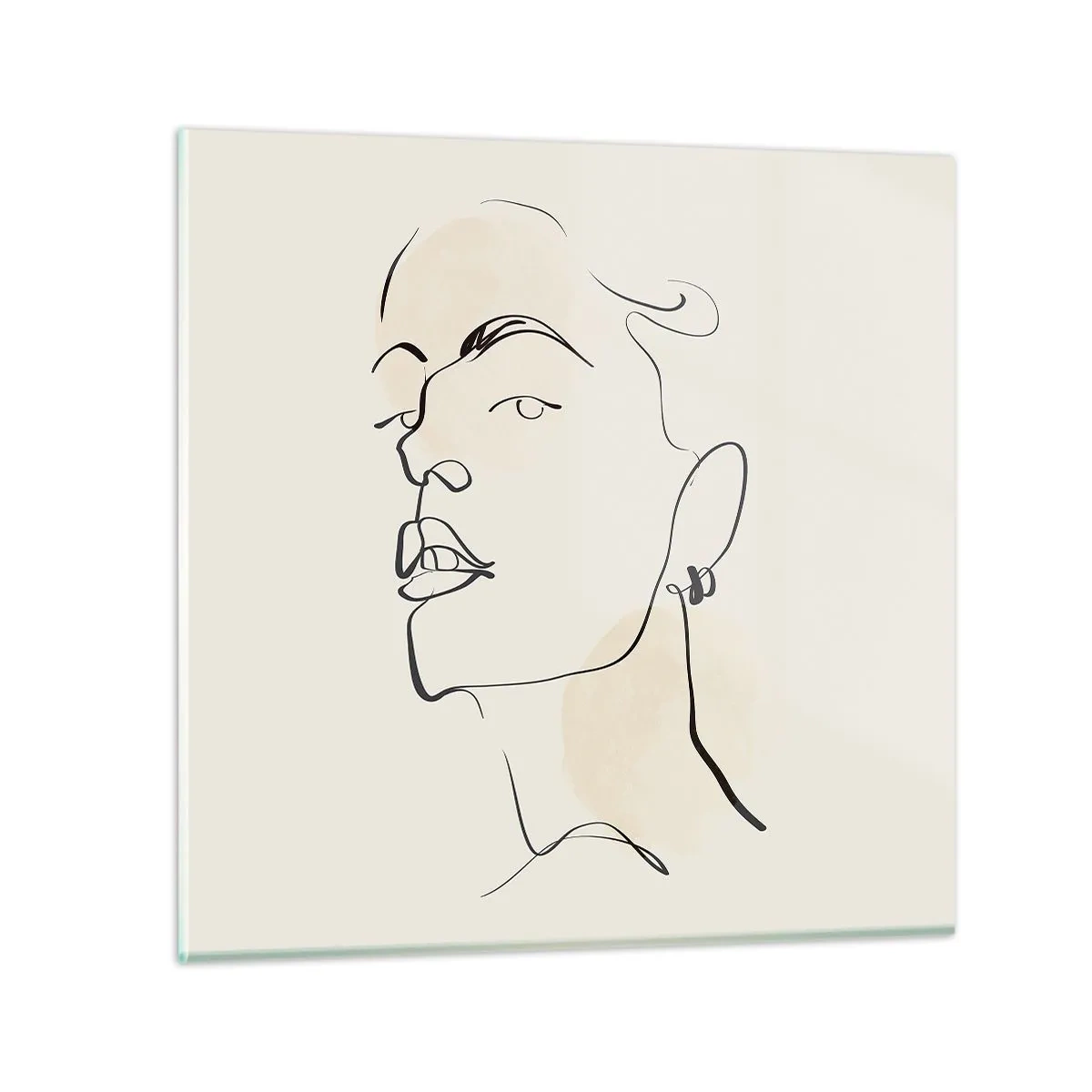 Schilderen op glas - Een trotse blik - 40x40 cm