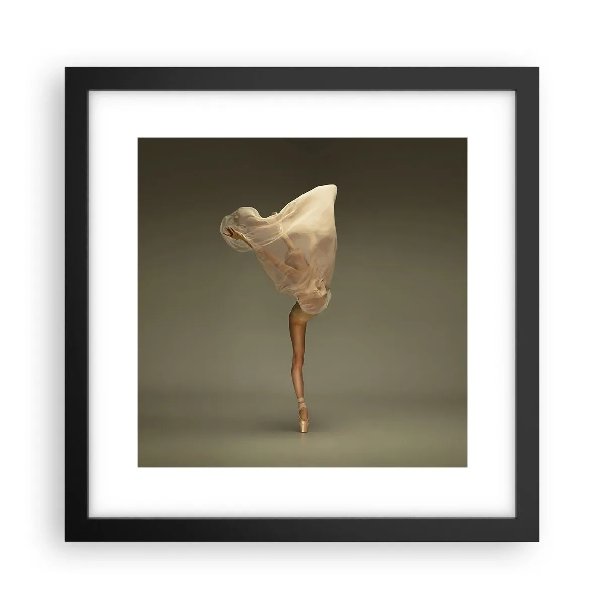 Poster in een zwarte lijst - Het zal snel omhoog vliegen - 30x30 cm