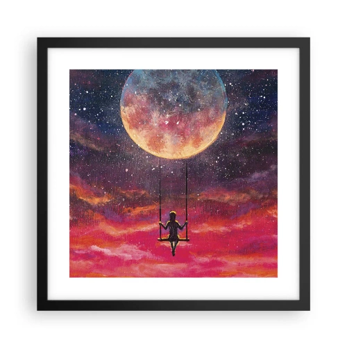 Poster in een zwarte lijst - Droom - 40x40 cm