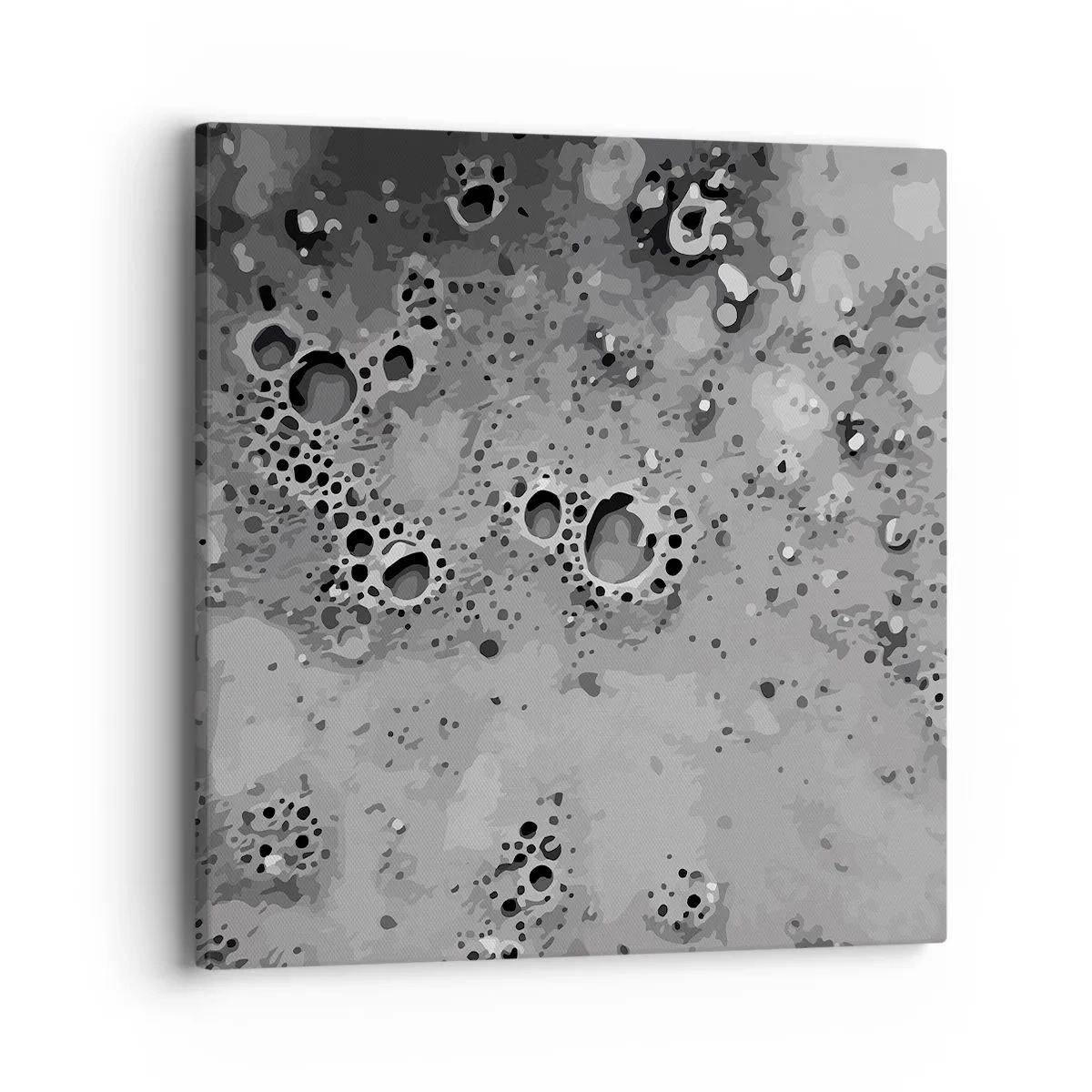 Schilderen op canvas - Als een maanlandschap - 40x40 cm