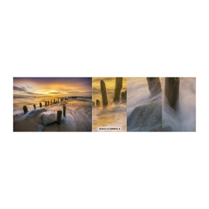Fotobehang Monster Premium Canvas - De rauwe schoonheid van de Oostzee - Landschap, Oostzee, Strand - 100x30 cm