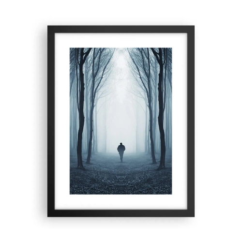 Poster in een zwarte lijst - En alles is eenvoudig en duidelijk - 30x40 cm