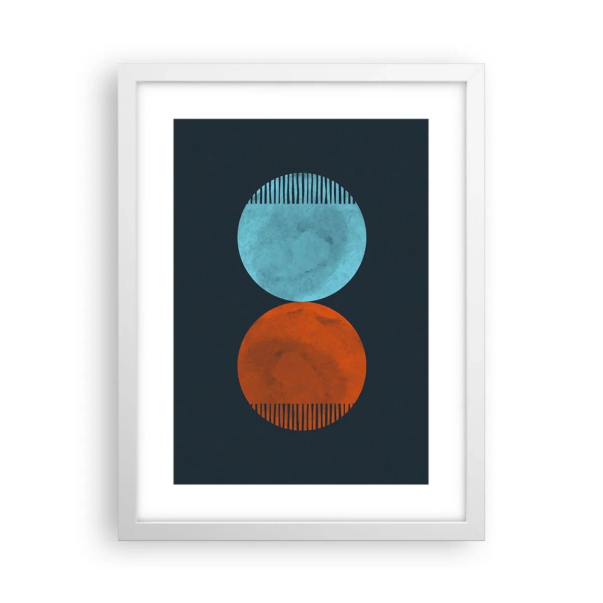 Poster in een witte lijst - Alleen geometrie? - 30x40 cm