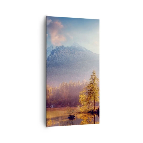 Schilderen op canvas - In bergen en dalen - 65x120 cm