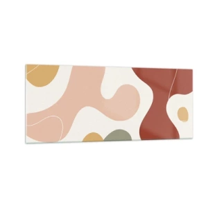 Schilderen op glas - Kronkels of krullen? - 100x40 cm