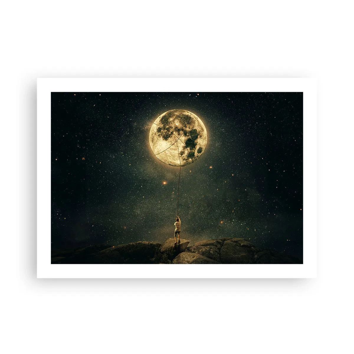 Poster - Iemand die de maan heeft gestolen - 70x50 cm