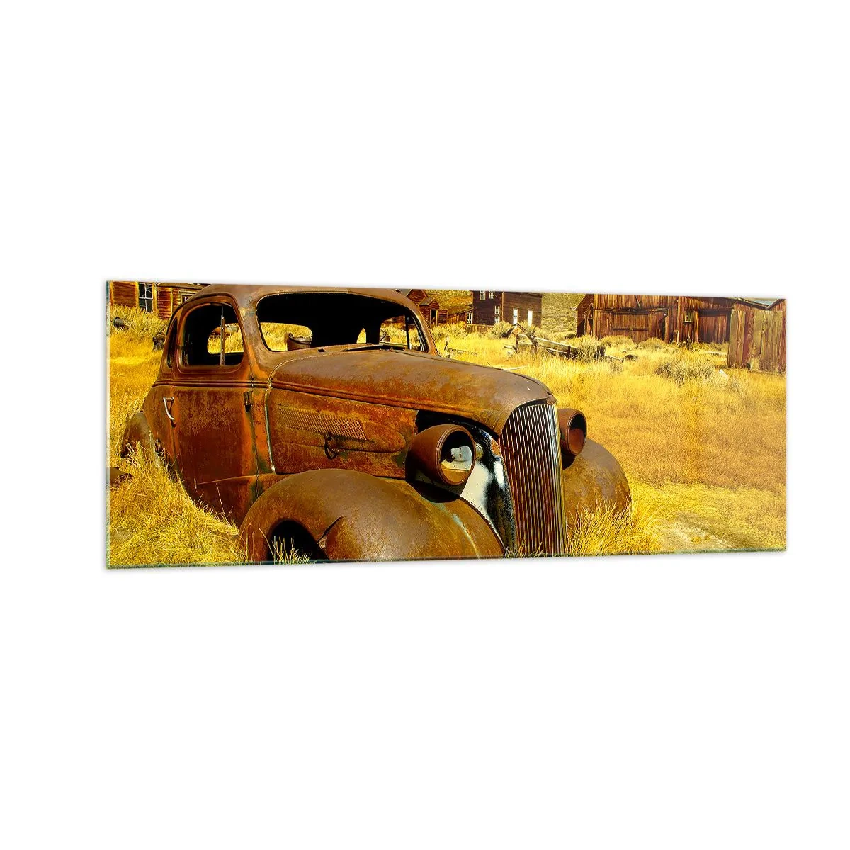 Schilderen op glas - Een welverdiende rust - 140x50 cm