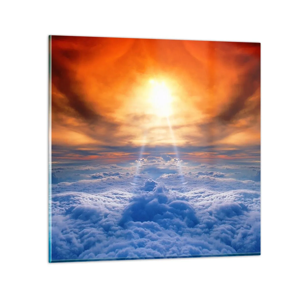 Schilderen op glas - Mystiek landschap - 70x70 cm