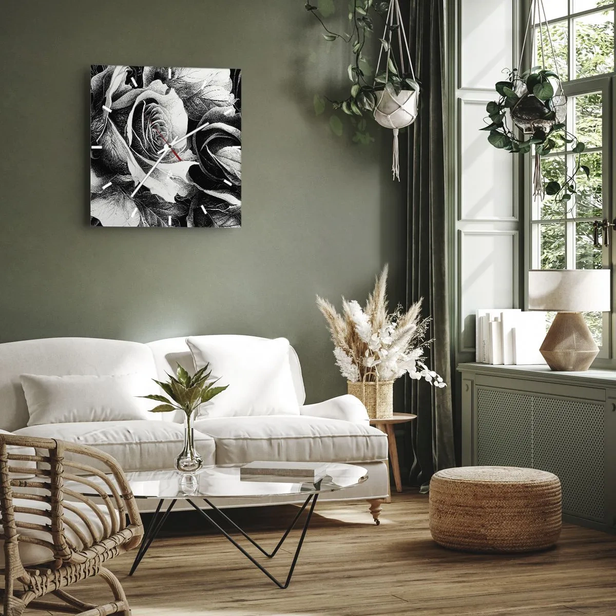 Wandklok - Klok - Altijd een koningin - 30x30 cm