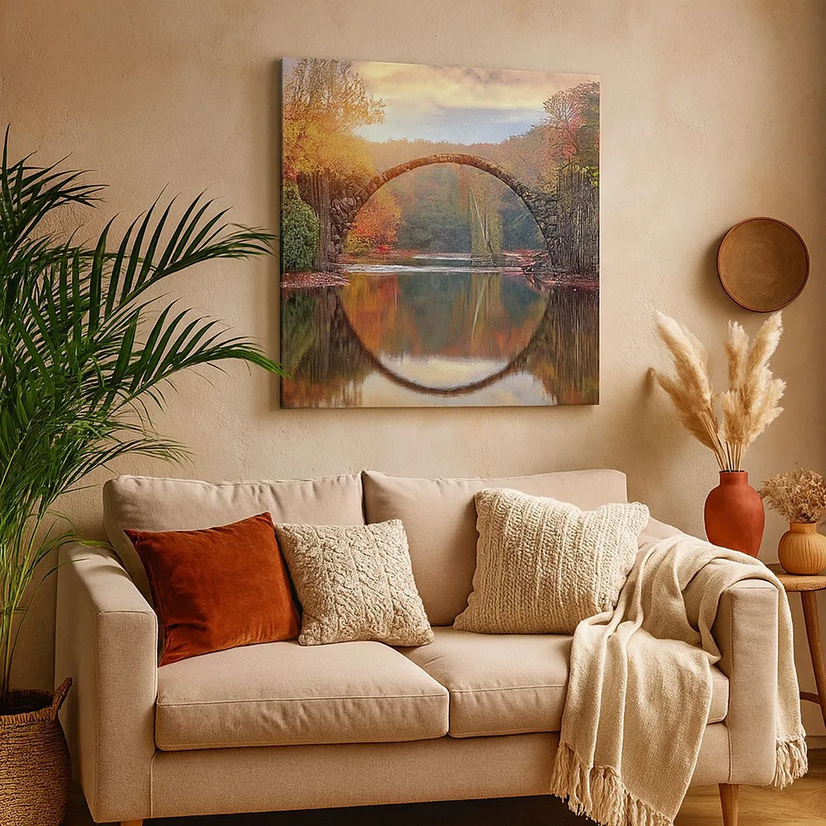 Schilderen op canvas - Aan de andere kant van de spiegel - 30x30 cm