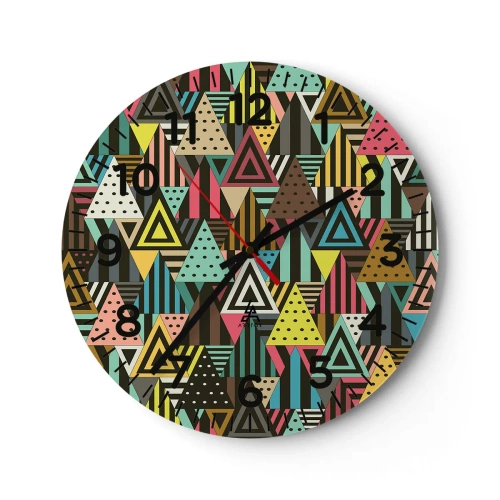 Wandklok - Klok - In ritme op drie - 30x30 cm