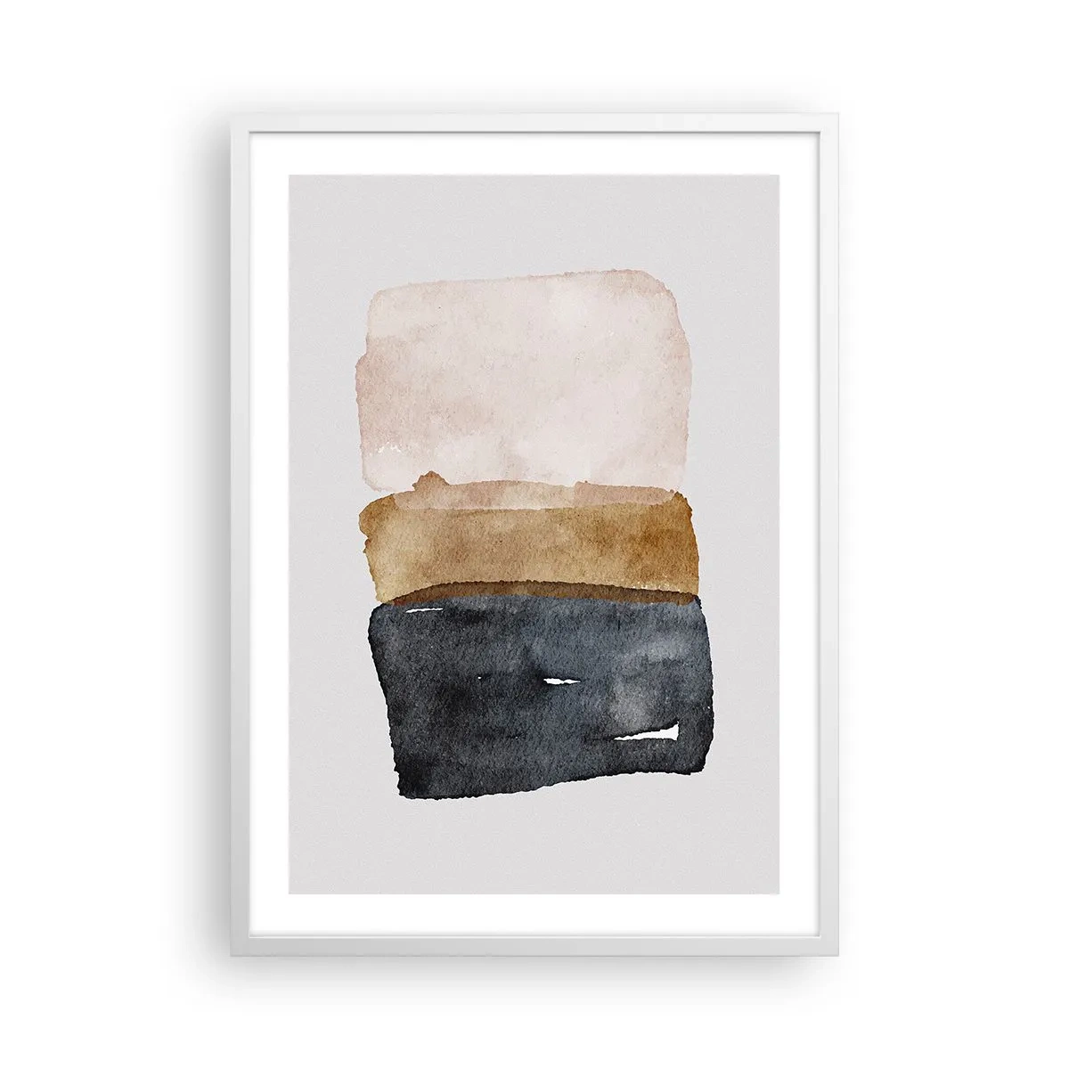 Poster in een witte lijst - De samenstelling van de kleuren van de aarde - 50x70 cm