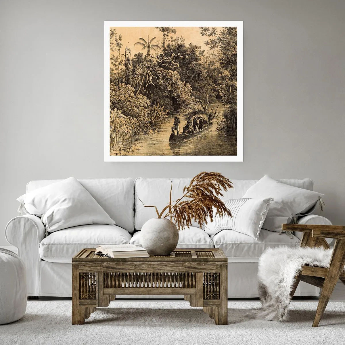 Poster - Expeditie naar de bron - 30x30 cm