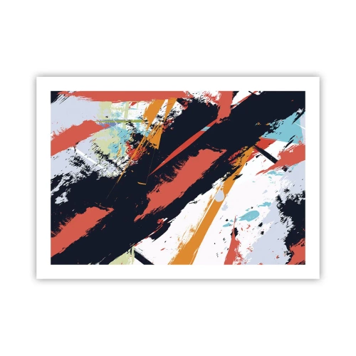 Poster - Dynamische compositie - 70x50 cm