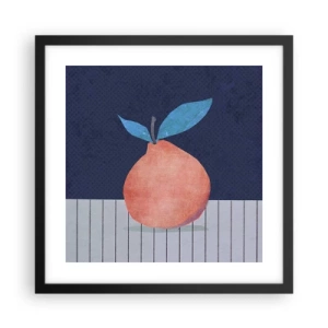 Poster in een zwarte lijst - Convexiteit en vlak - 40x40 cm