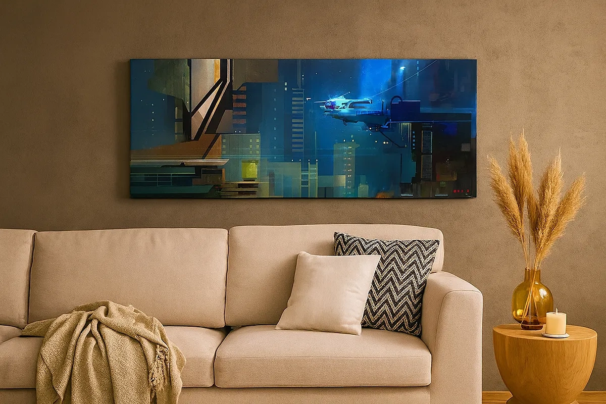 Schilderen op canvas - In de nabije toekomst - 30x30 cm