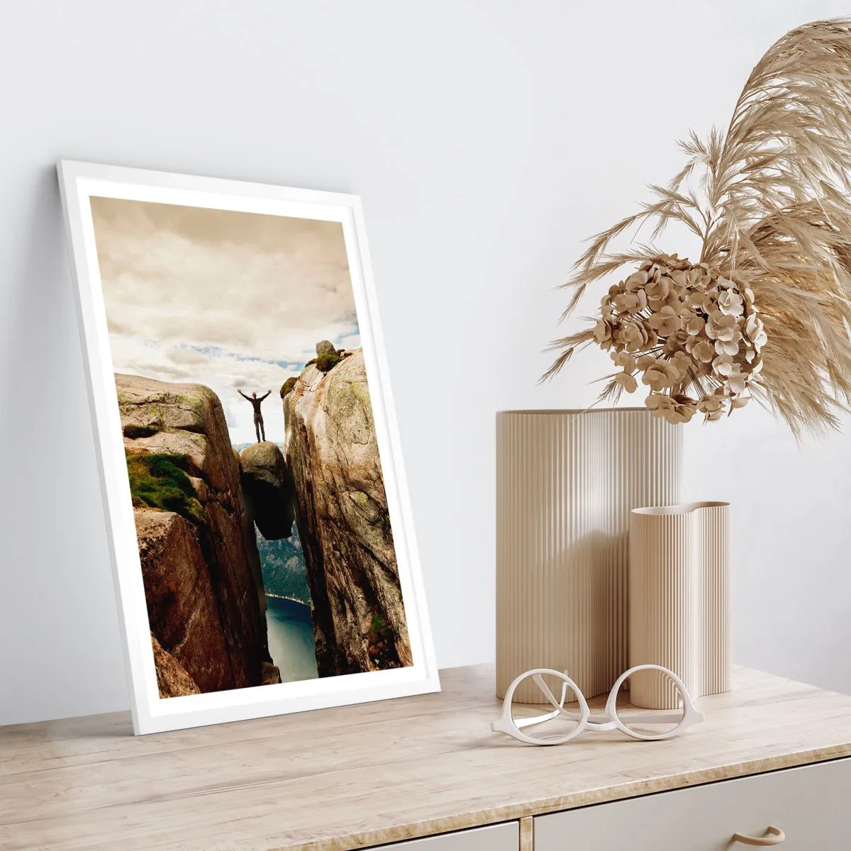 Poster in een witte lijst - Hoe gaat het met mij?! - 61x91 cm