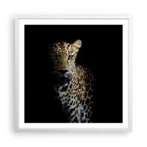 Poster in een witte lijst - Donkere schoonheid - 60x60 cm
