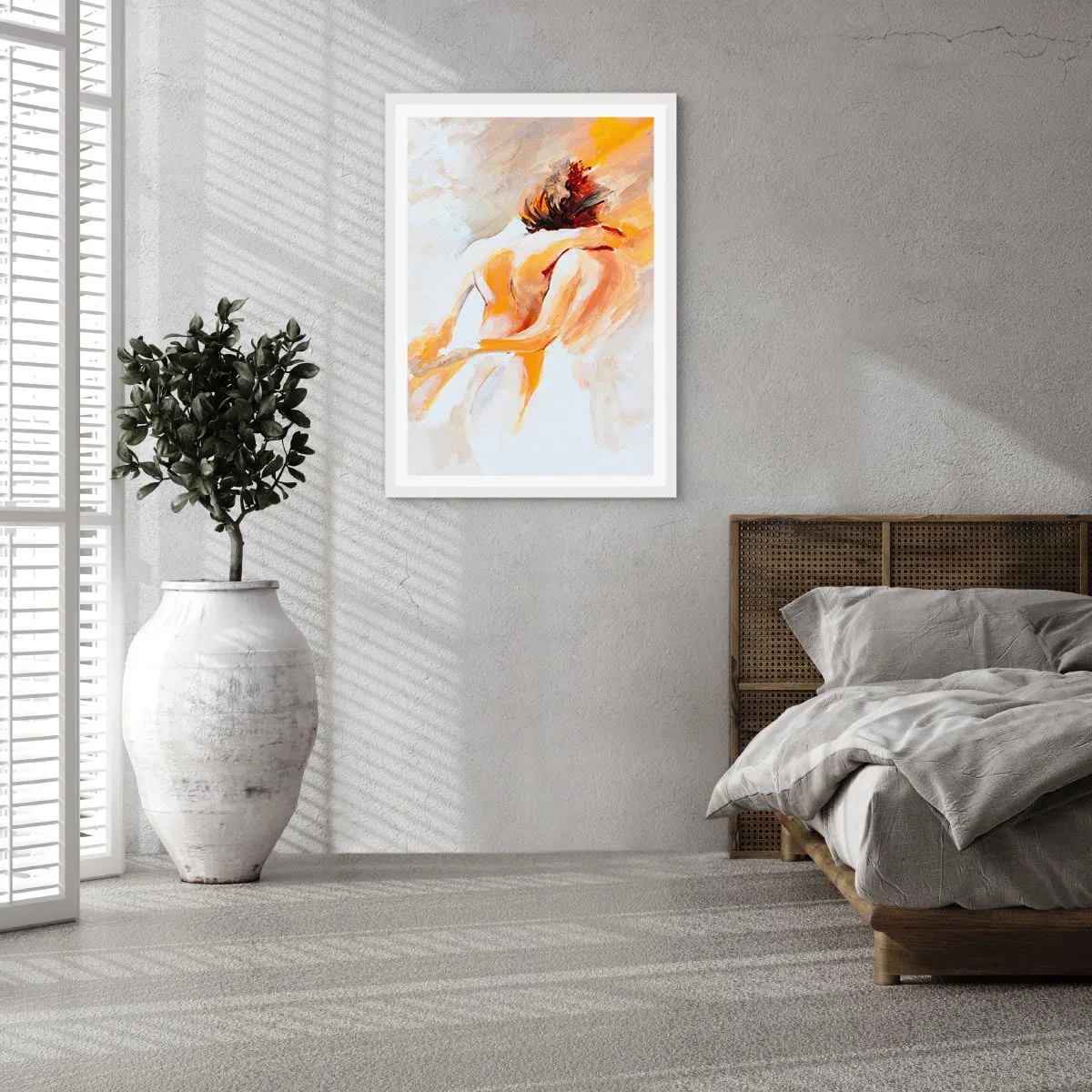 Poster in een witte lijst - In de lucht van nabijheid - 30x40 cm