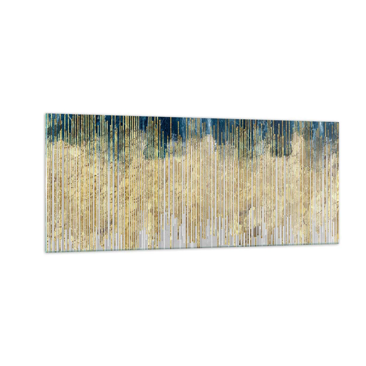 Schilderen op glas - Vergulde grens - 100x40 cm