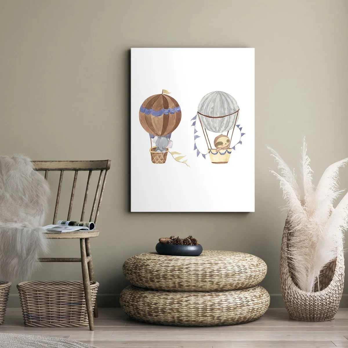 Schilderen op canvas - Vrienden onderweg - 45x80 cm