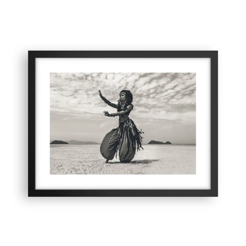 Poster in een zwarte lijst - De dans van de zuidelijke eilanden - 40x30 cm