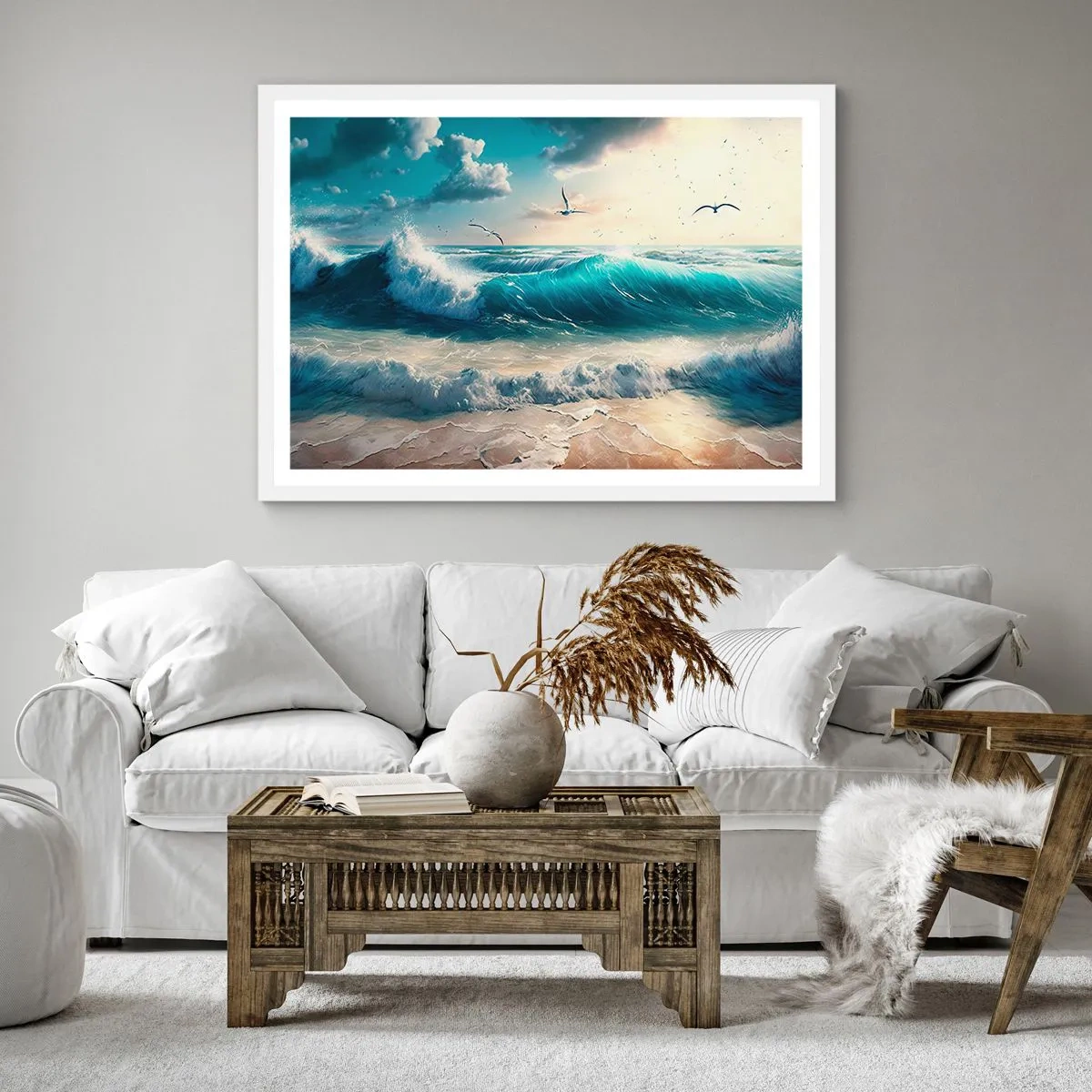 Poster in een witte lijst - Ritselt alleen voor jou - 30x30 cm