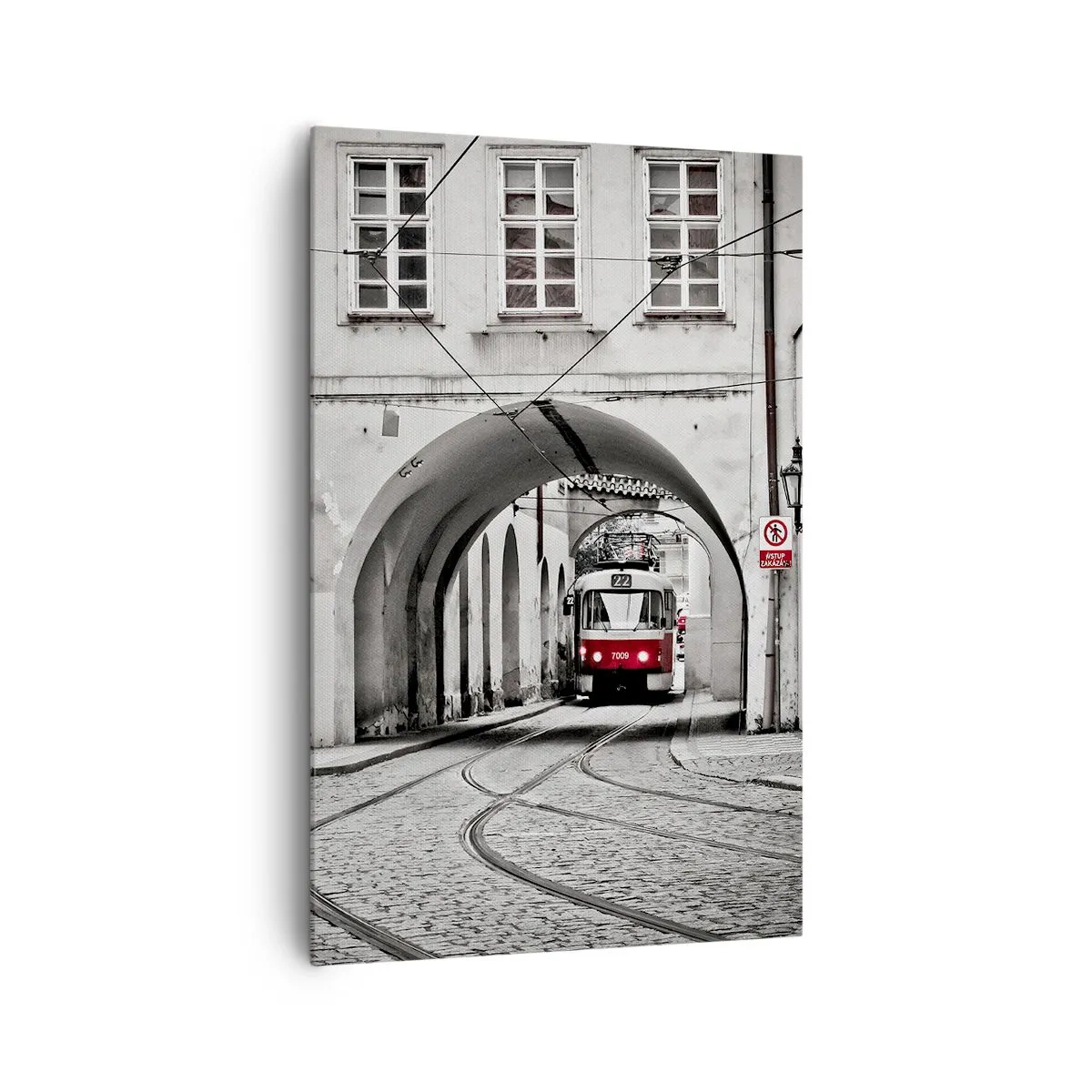 Schilderen op canvas - Door het doolhof van de stad - 80x120 cm