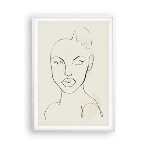 Poster in een witte lijst - Een overzicht van sensualiteit - 70x100 cm