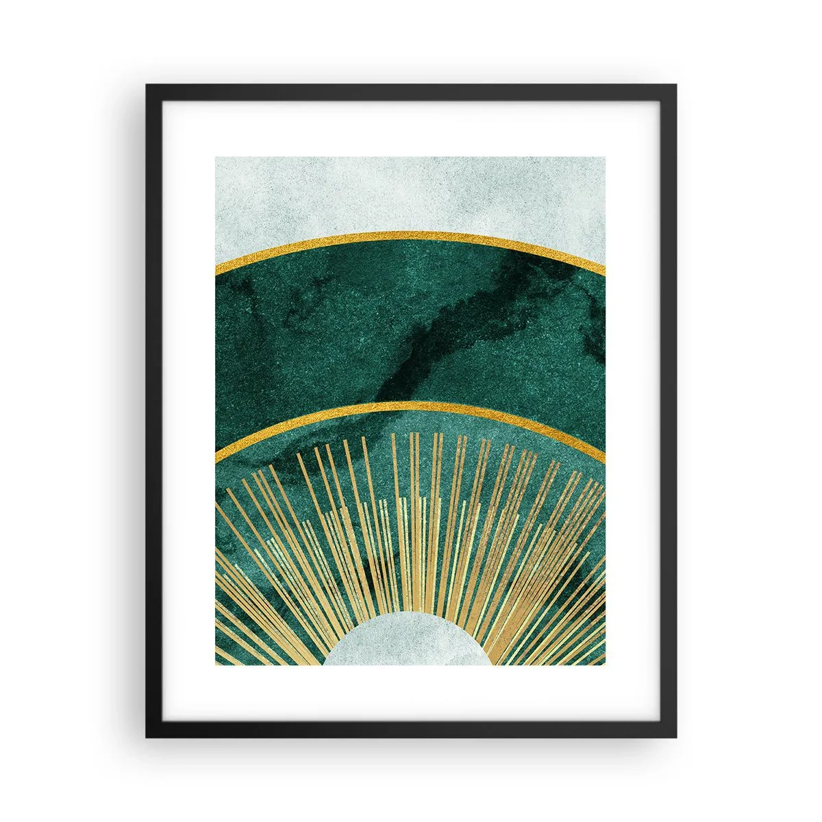 Poster in een zwarte lijst - Een ander zonnestelsel - 40x50 cm