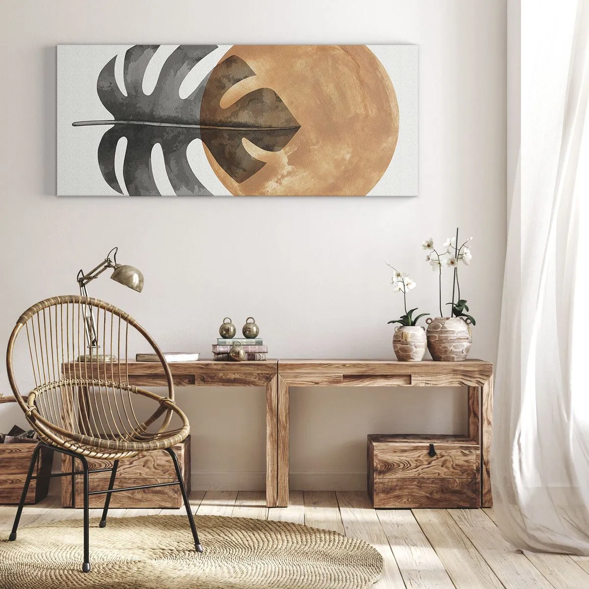 Schilderen op canvas - Altijd de zon - 100x40 cm