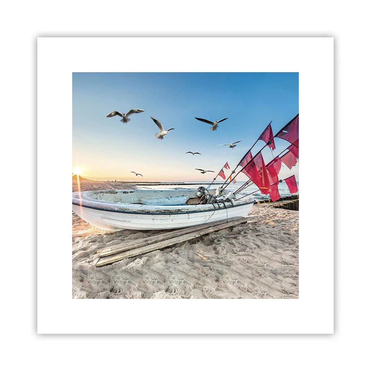 Poster - Een welverdiende rust - 30x30 cm