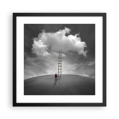 Poster in een zwarte lijst - Alles is mogelijk - 40x40 cm