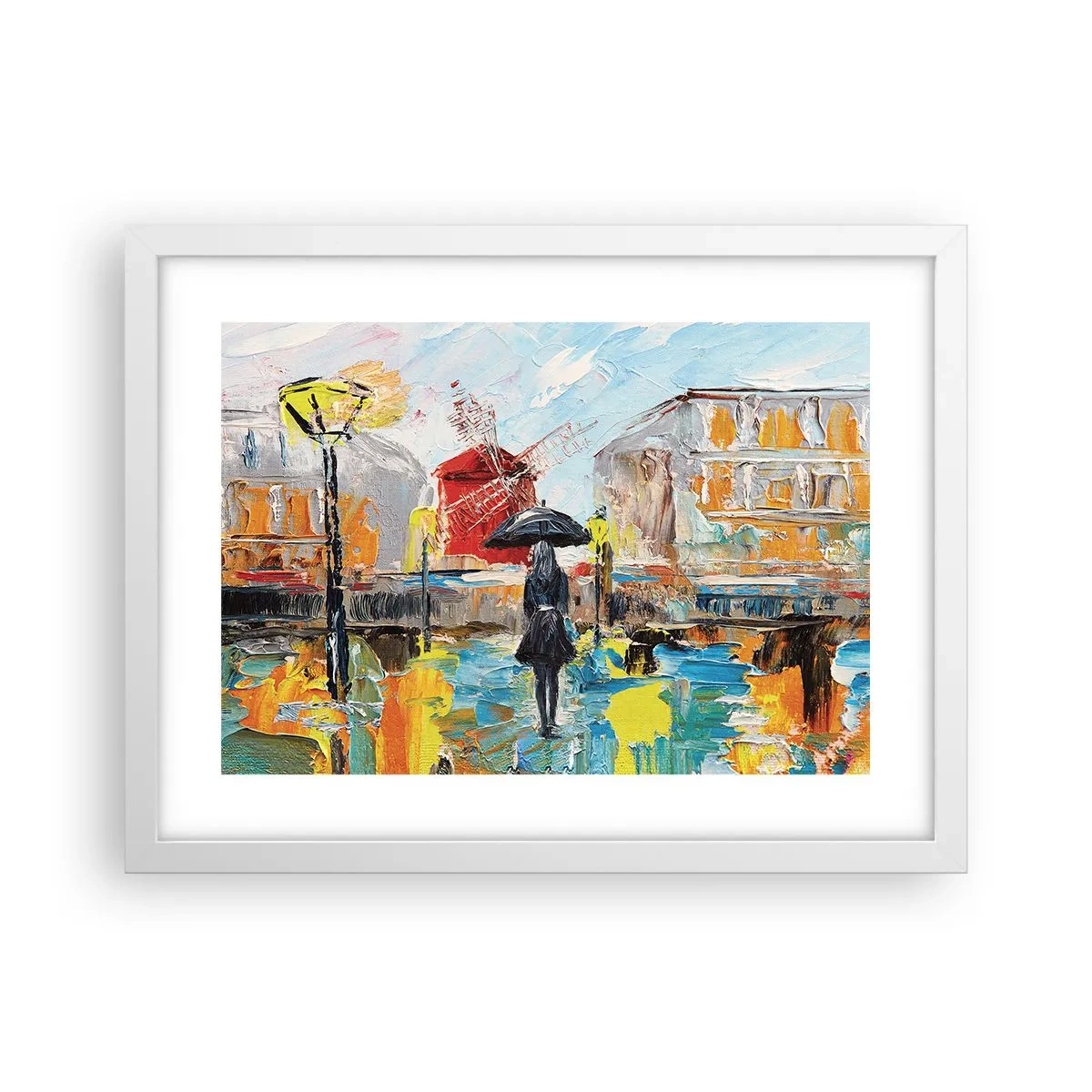 Poster in een witte lijst - Parijse legendes - 40x30 cm