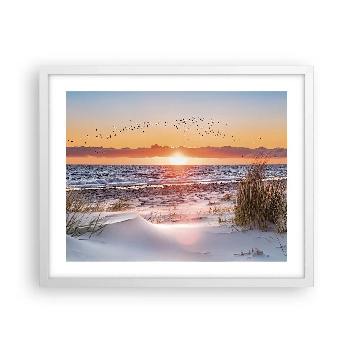 Poster in een witte lijst - Horizontaal landschap - 50x40 cm