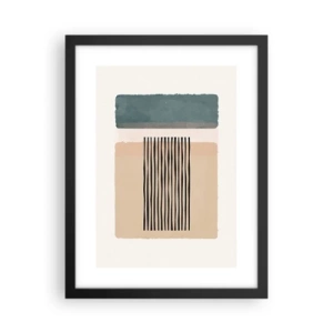 Poster in een zwarte lijst - Alles is oke - 30x40 cm