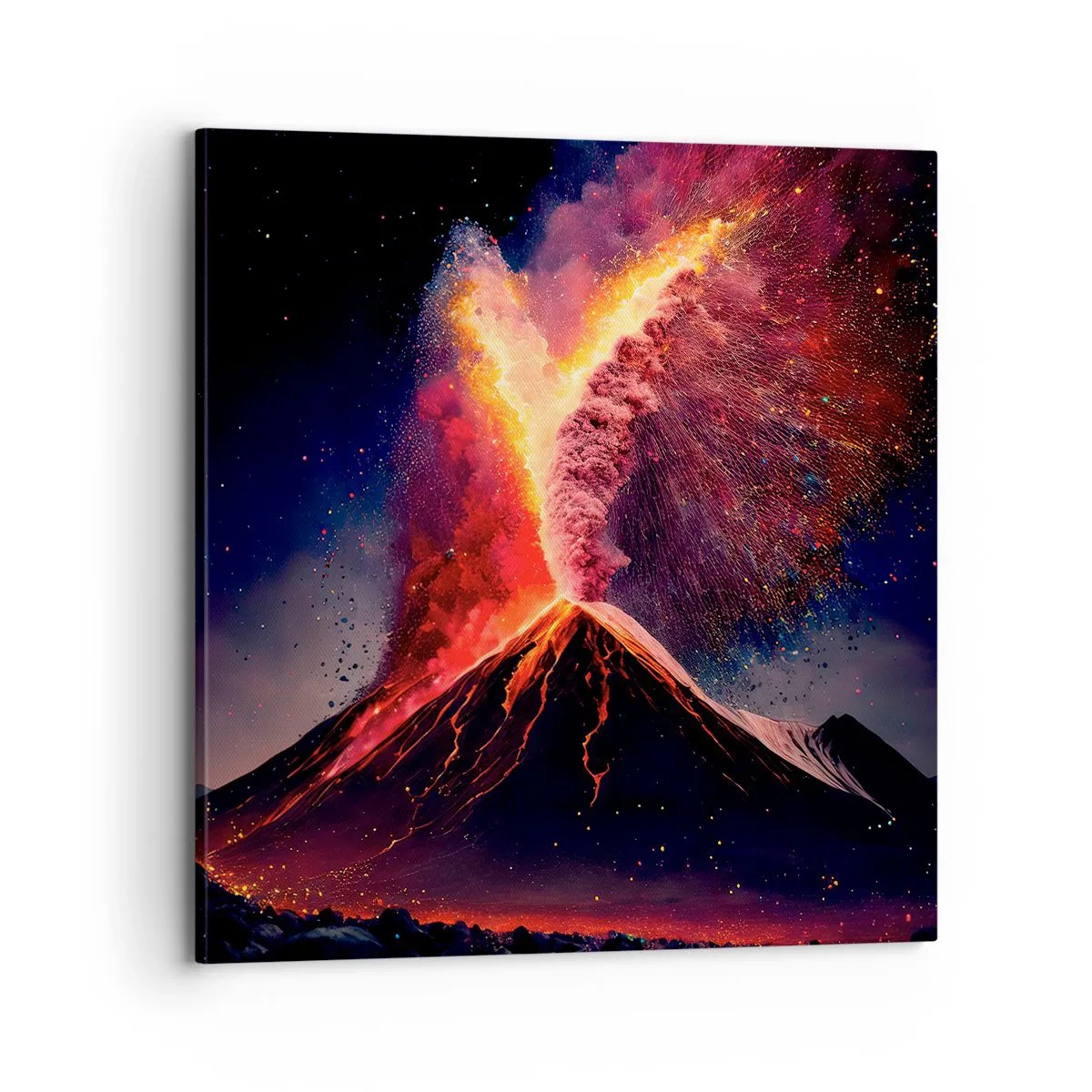 Schilderen op canvas - Schoonheid en verschrikking - 70x70 cm