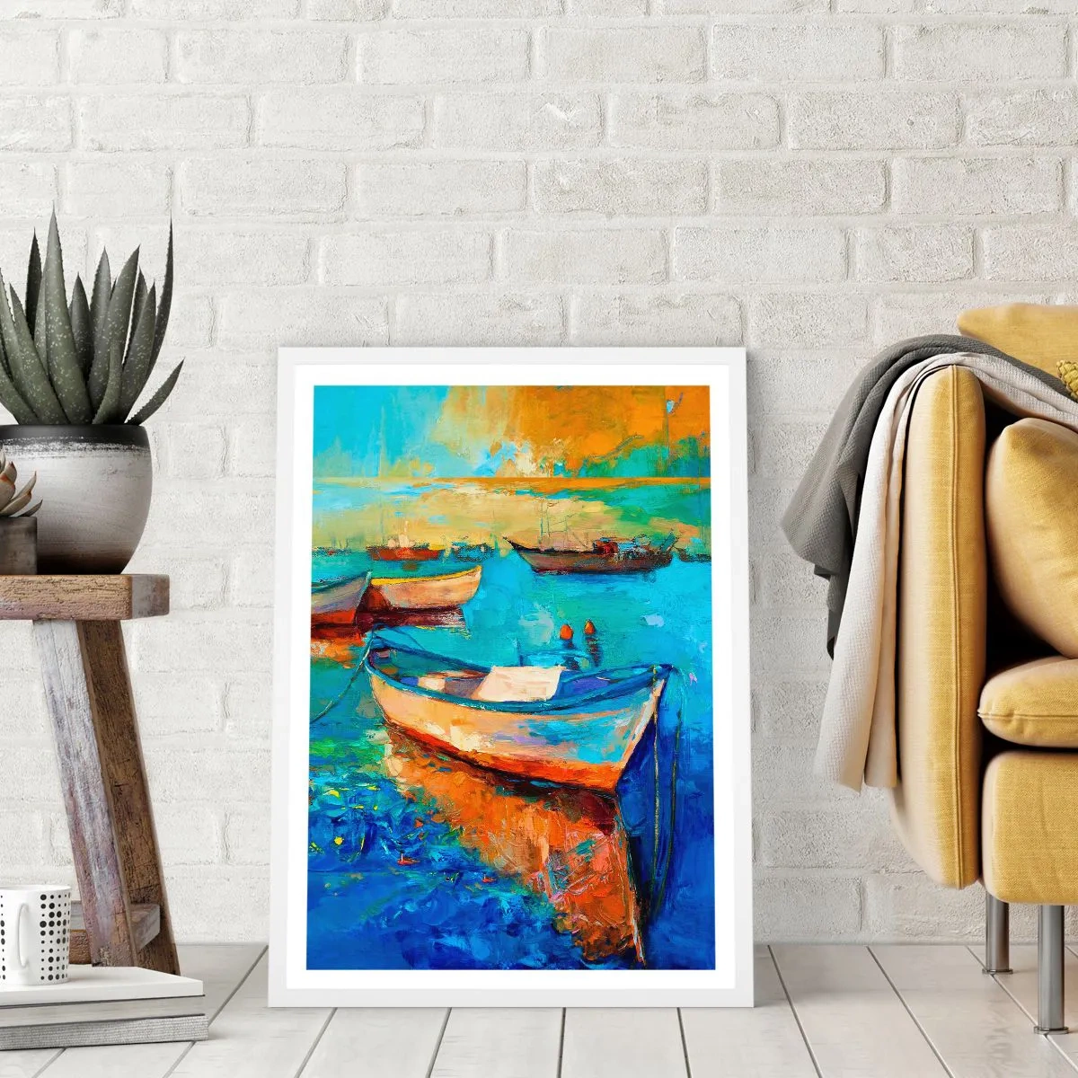 Poster in een witte lijst - In de zuidelijke baai - 70x100 cm